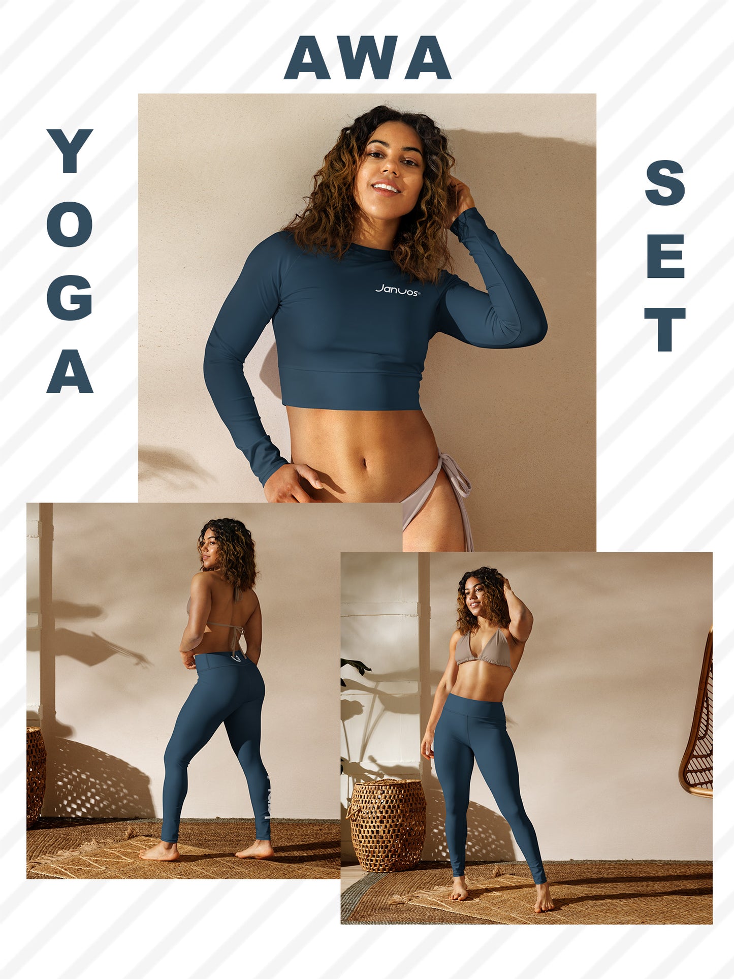 JANUOS Yoga Set "AWA" Crop Top